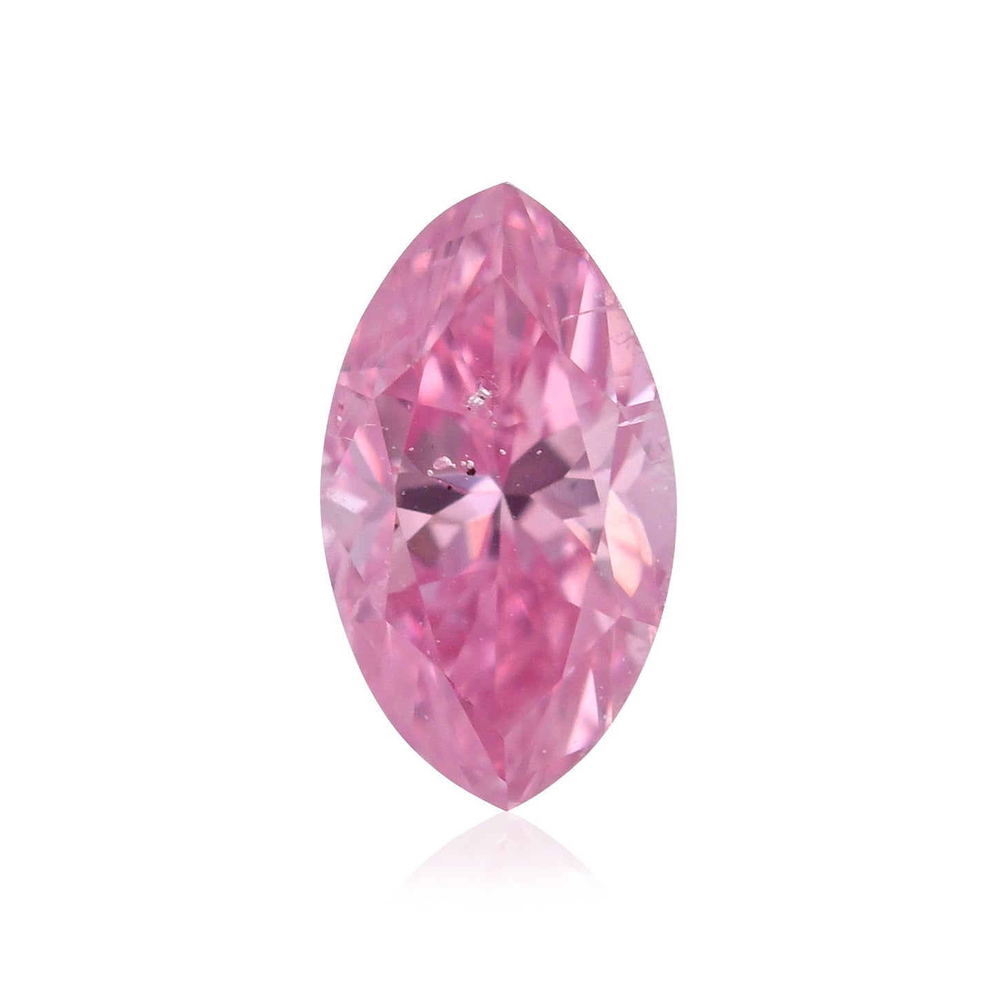 0,18 Karat Fancy Vivid Purplish Pink Marquise-Diamant I1 GIA
