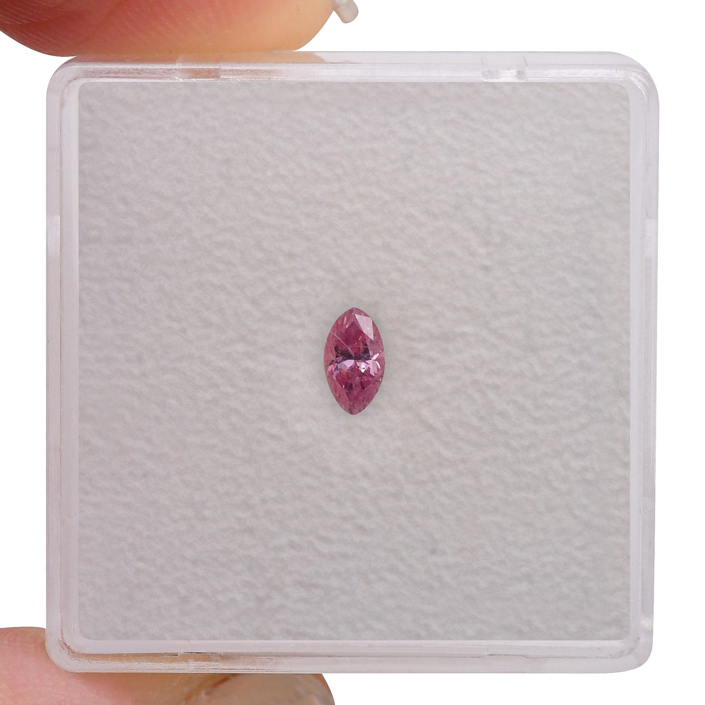 0,18 Karat Fancy Vivid Purplish Pink Marquise-Diamant I1 GIA