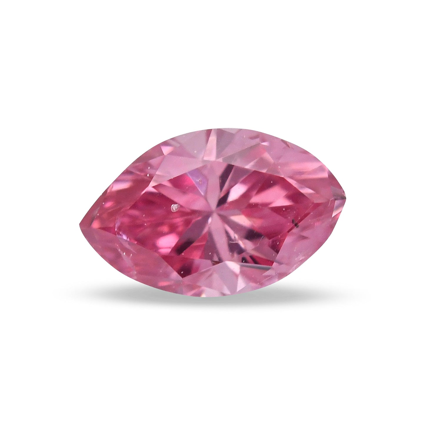 0,18 Karat Fancy Vivid Purplish Pink Marquise-Diamant I1 GIA