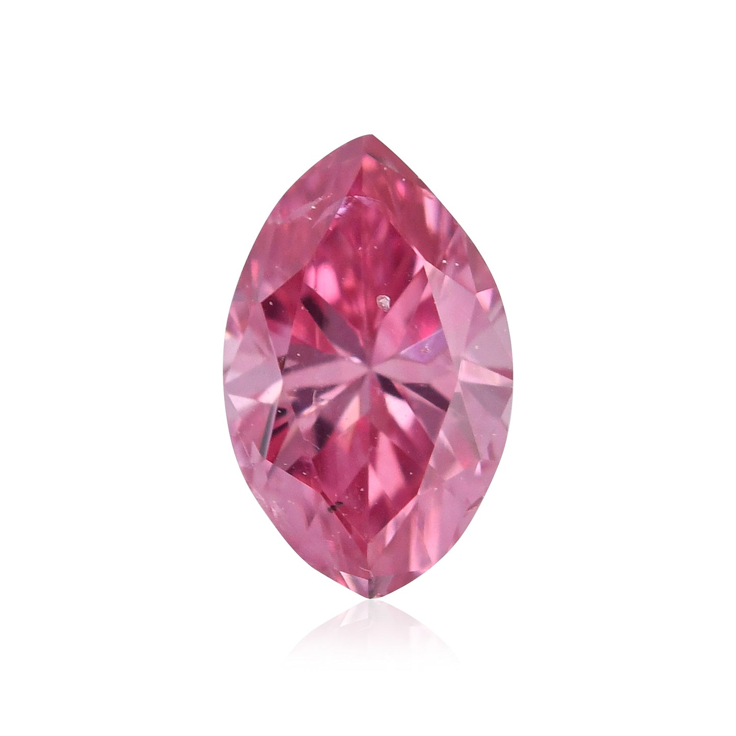 0,18 Karat Fancy Vivid Purplish Pink Marquise-Diamant I1 GIA