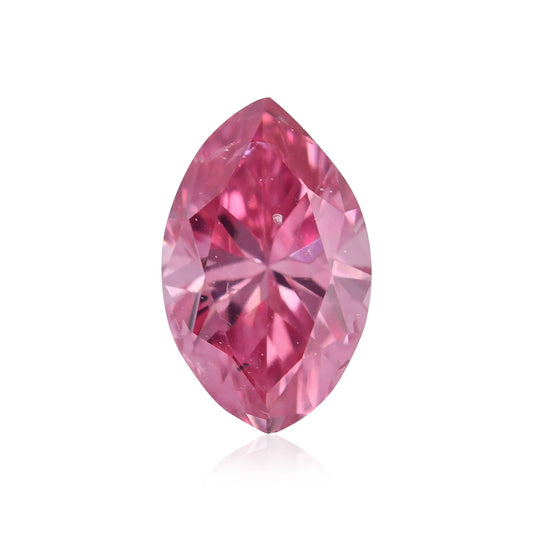 0,18 Karat Fancy Vivid Purplish Pink Marquise-Diamant I1 GIA