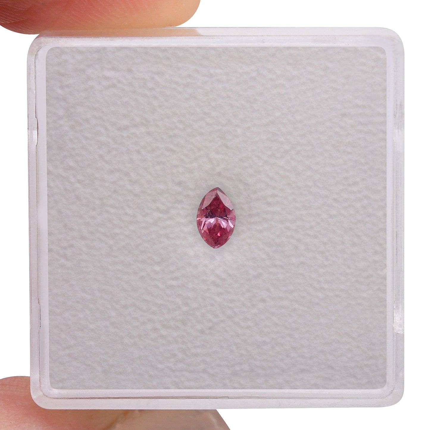 0,18 Karat Fancy Vivid Purplish Pink Marquise-Diamant I1 GIA