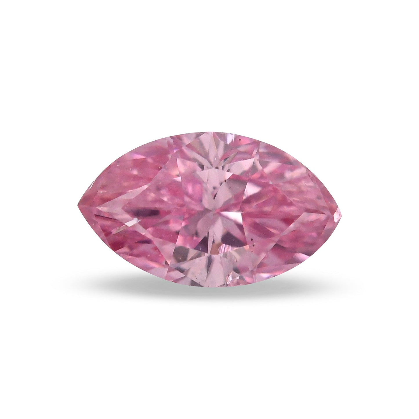 0,19 Karat Fancy Vivid Purplish Pink Marquise-Diamant I1 GIA
