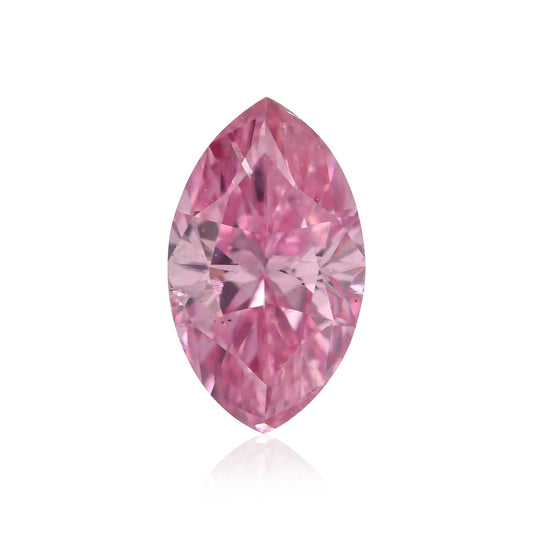 0,19 Karat Fancy Vivid Purplish Pink Marquise-Diamant I1 GIA