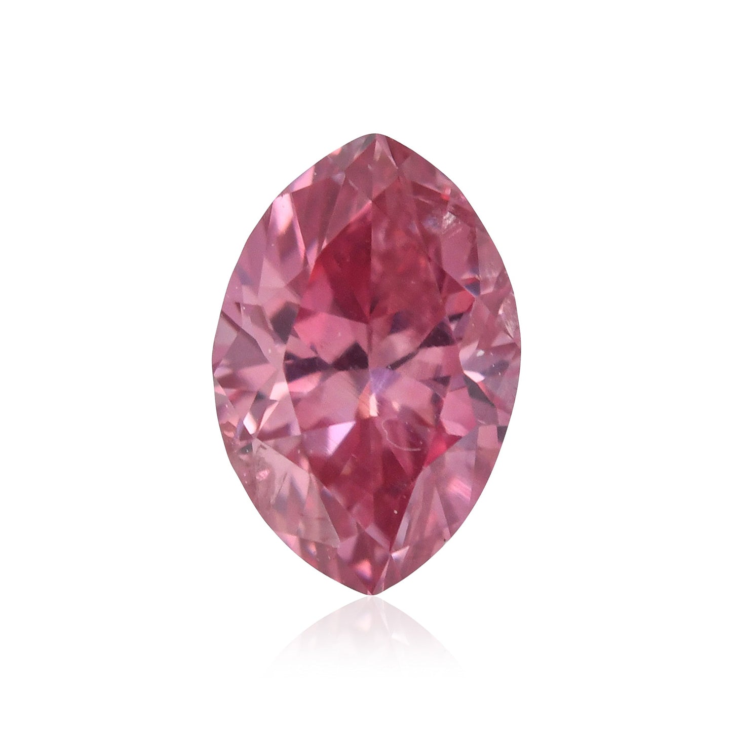 0,20 Karat Fancy Vivid Purplish Pink Marquise-Diamant I1 GIA