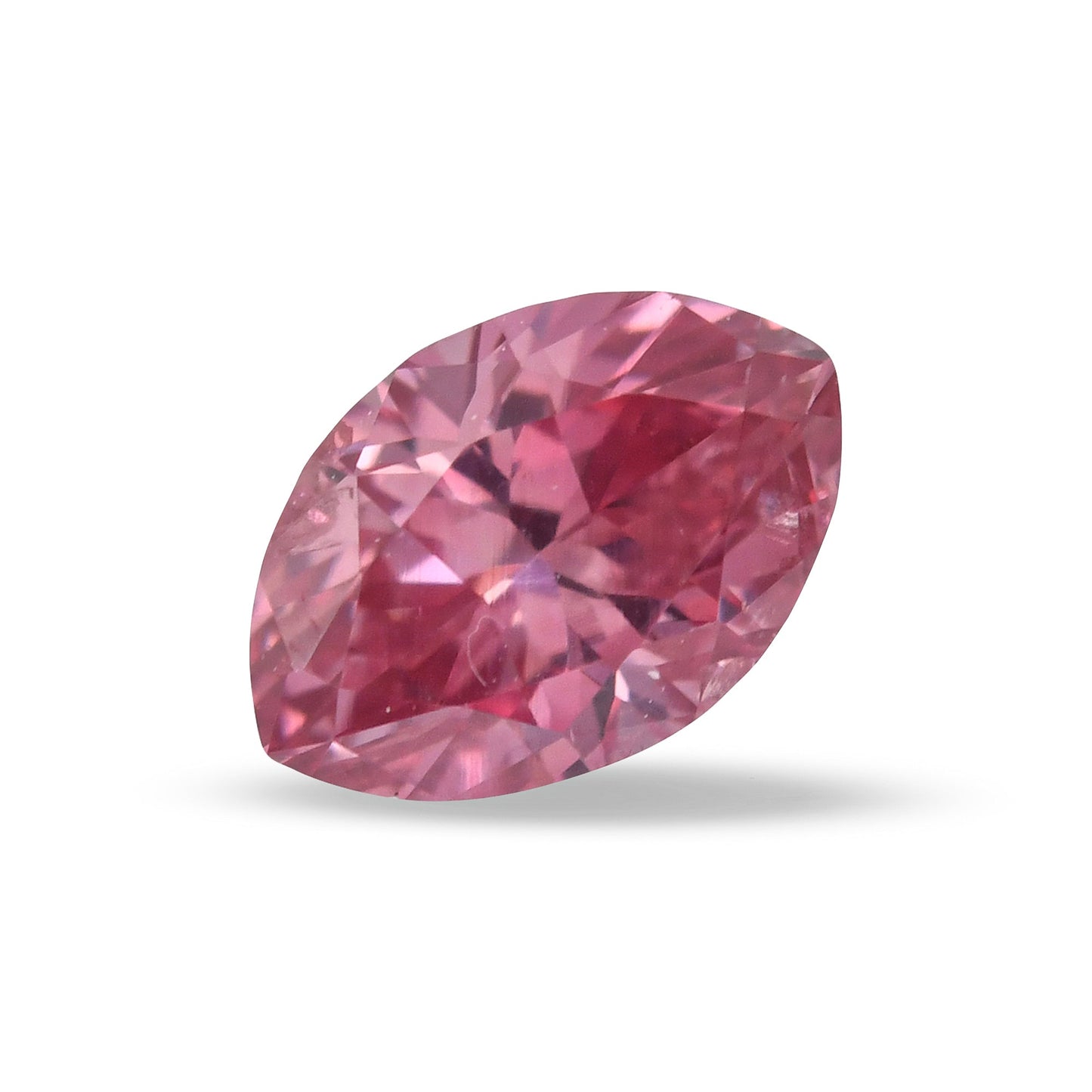 0,20 Karat Fancy Vivid Purplish Pink Marquise-Diamant I1 GIA