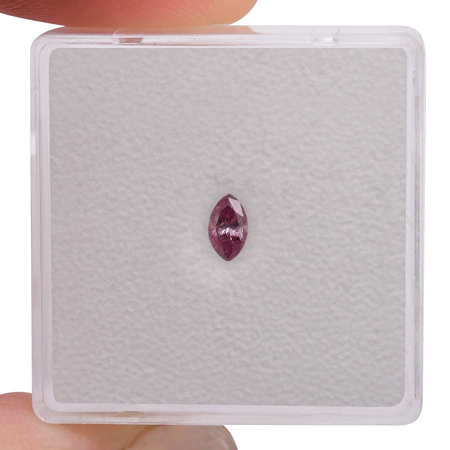 0,20 Karat Fancy Vivid Purplish Pink Marquise-Diamant I1 GIA
