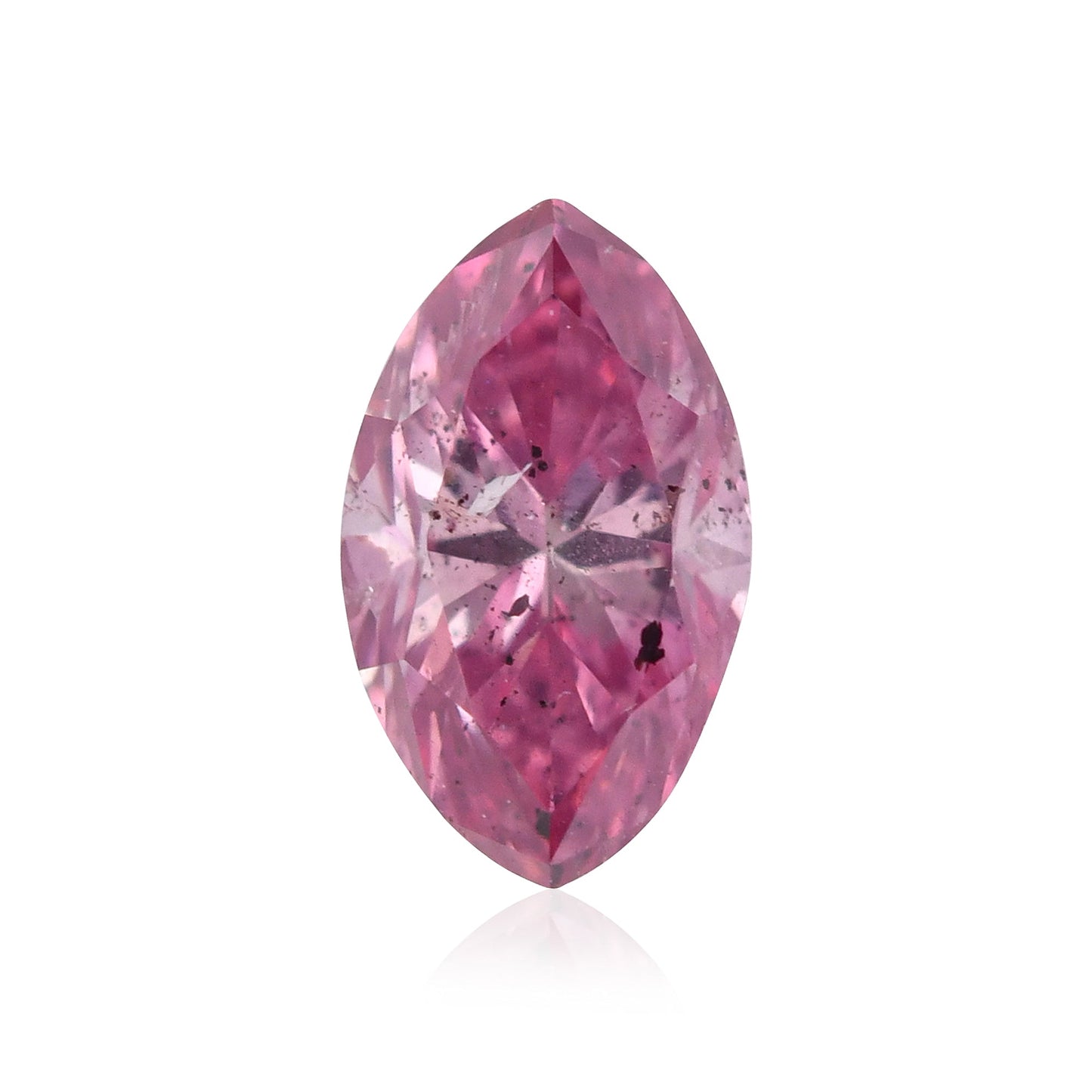 0,20 Karat Fancy Vivid Purplish Pink Marquise-Diamant I1 GIA