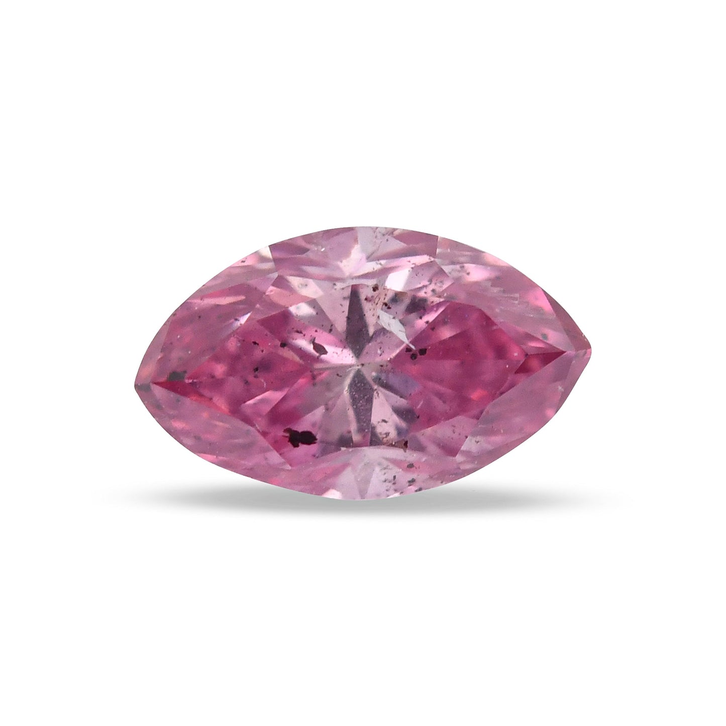 0,20 Karat Fancy Vivid Purplish Pink Marquise-Diamant I1 GIA