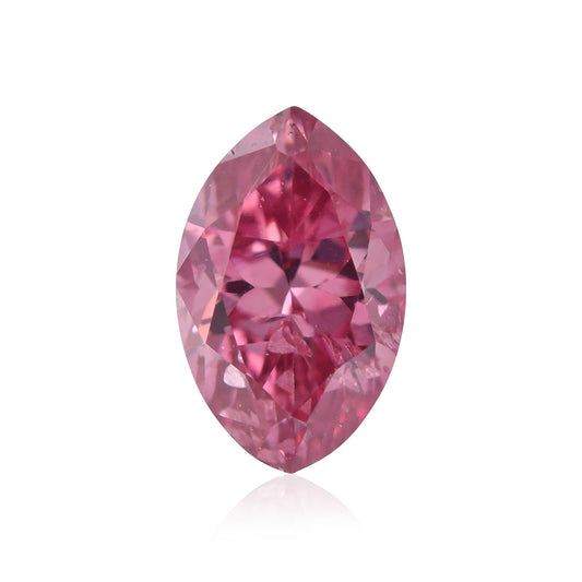 0,21 Karat Fancy Vivid Purplish Pink Marquise-Diamant I1 GIA