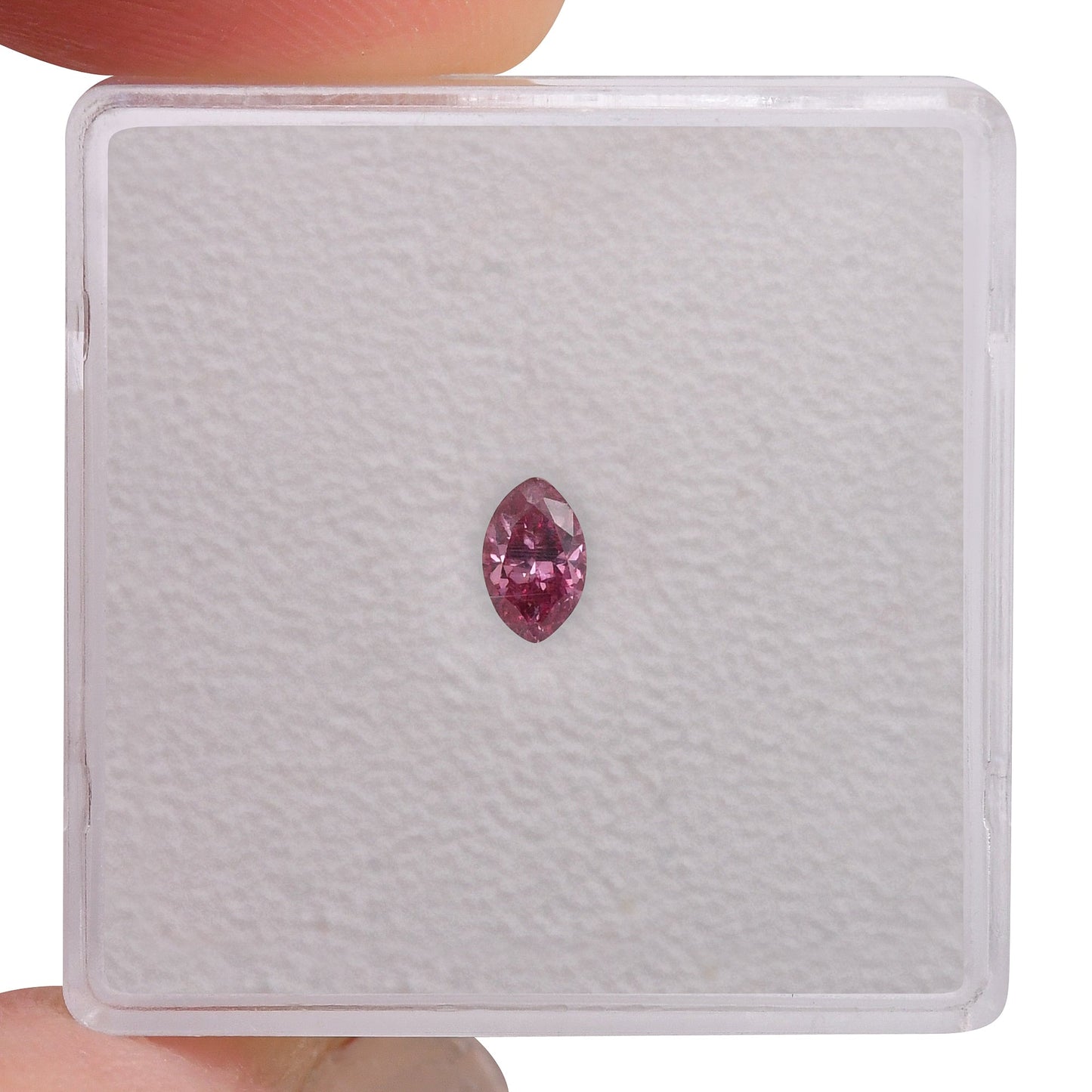 0,21 Karat Fancy Vivid Purplish Pink Marquise-Diamant I1 GIA