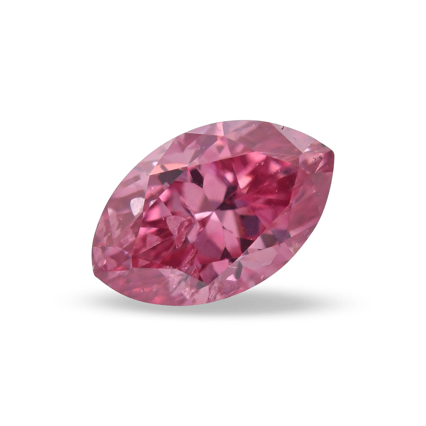 0,21 Karat Fancy Vivid Purplish Pink Marquise-Diamant I1 GIA