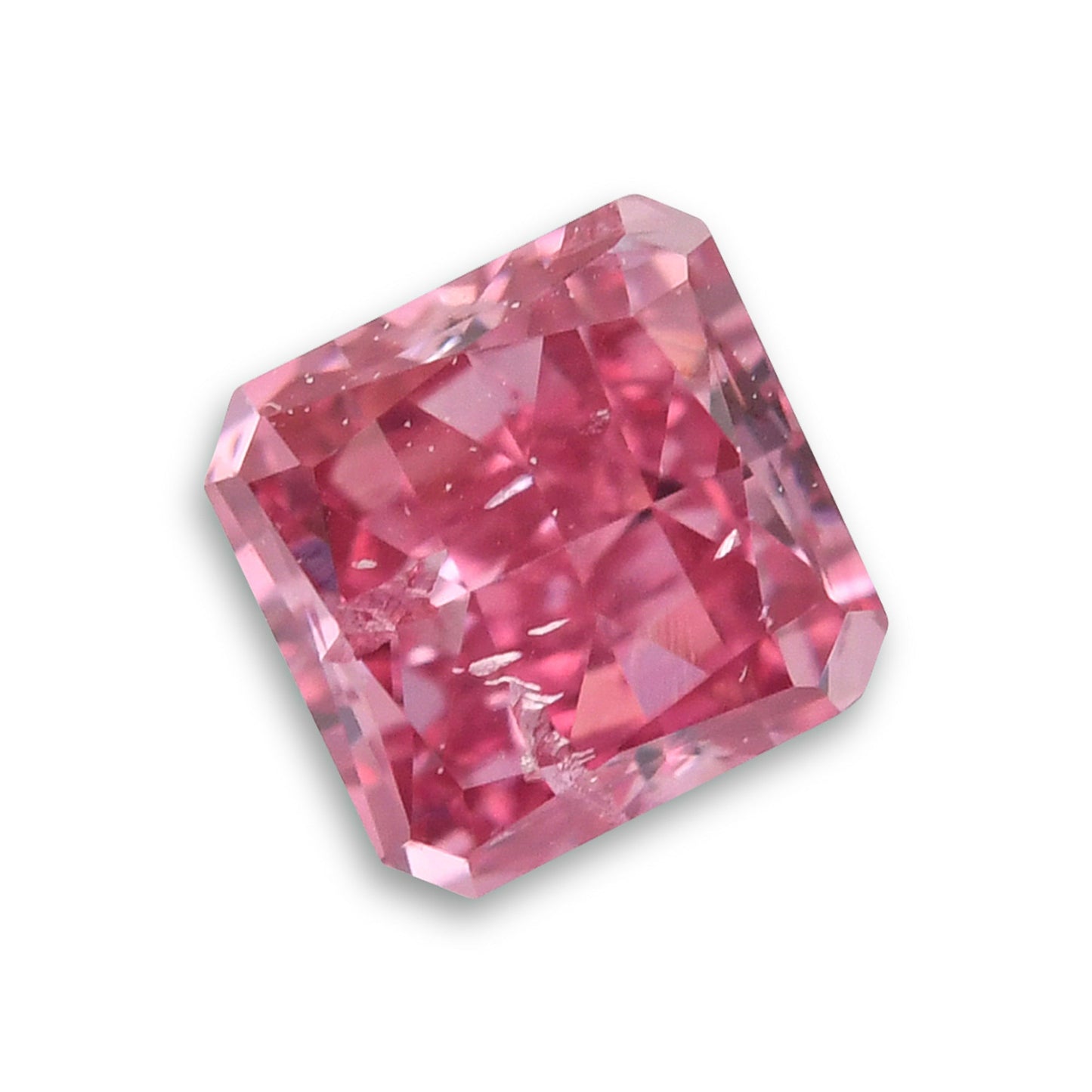0,17 Karat Fancy Intense Purplish Pink Radiant I1 GIA
