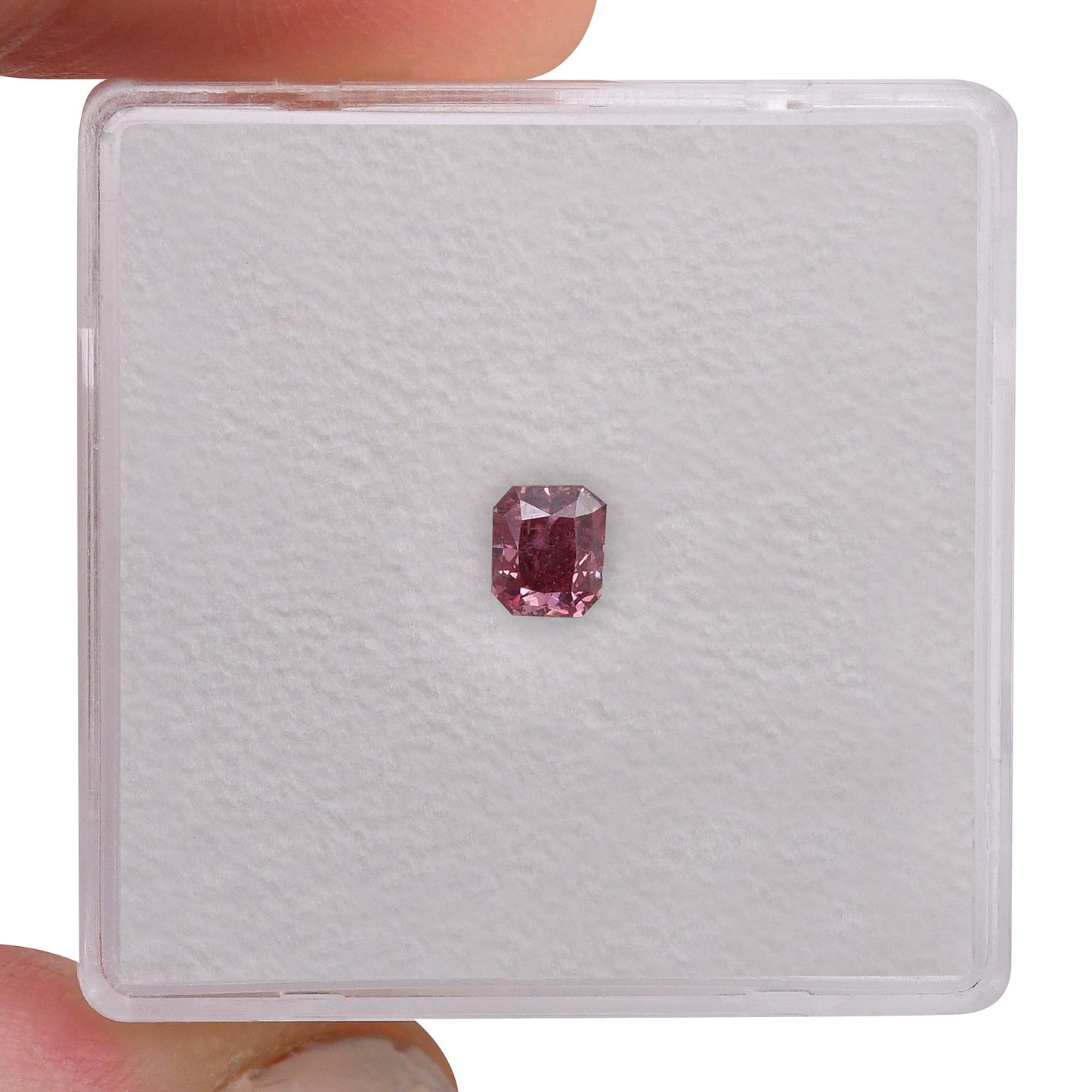 0,27 Karat Fancy Deep Pink Radiant Argyle Diamant I1 GIA