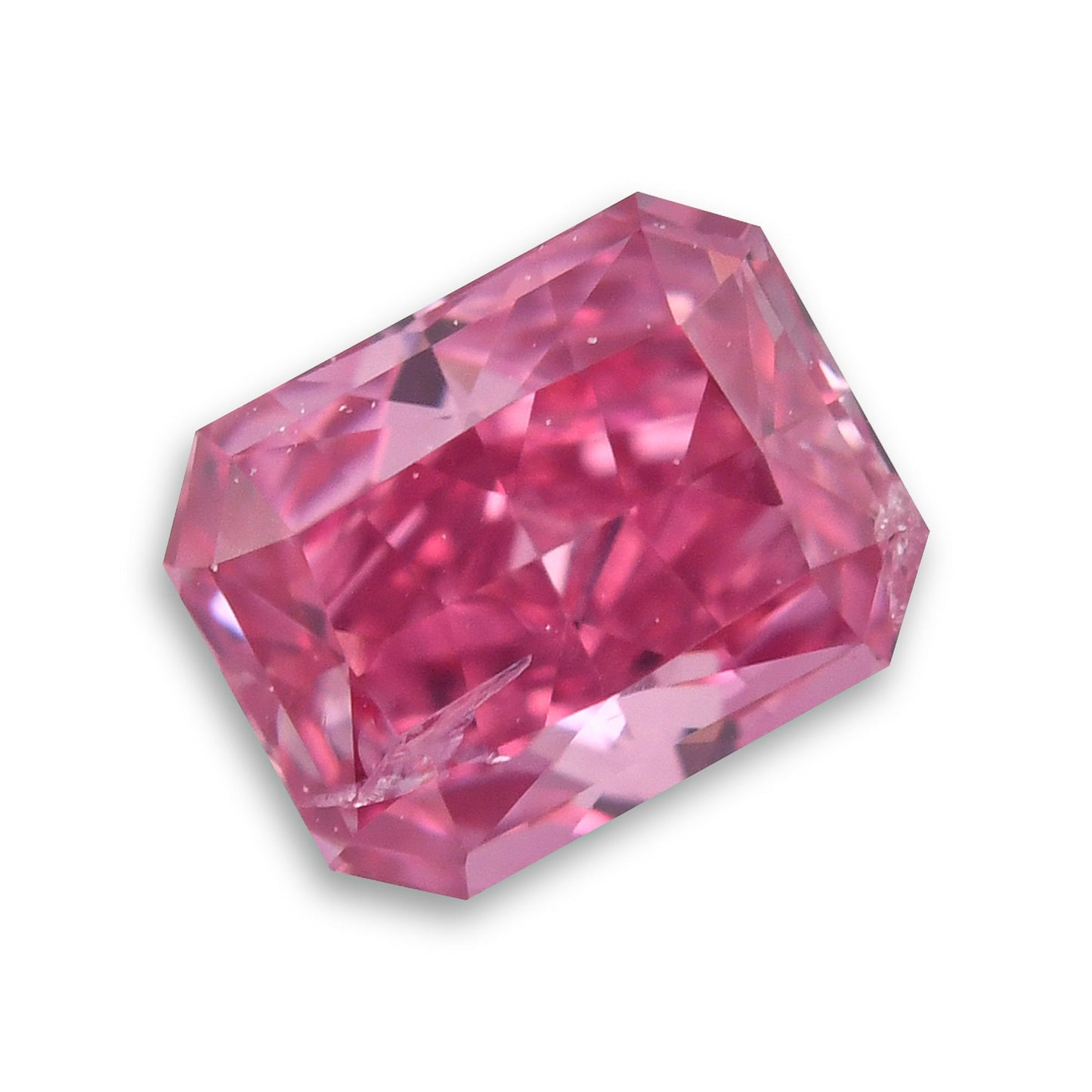 0,31 Karat Fancy Vivid Purplish Pink Radiant Argyle Diamant I1 GIA