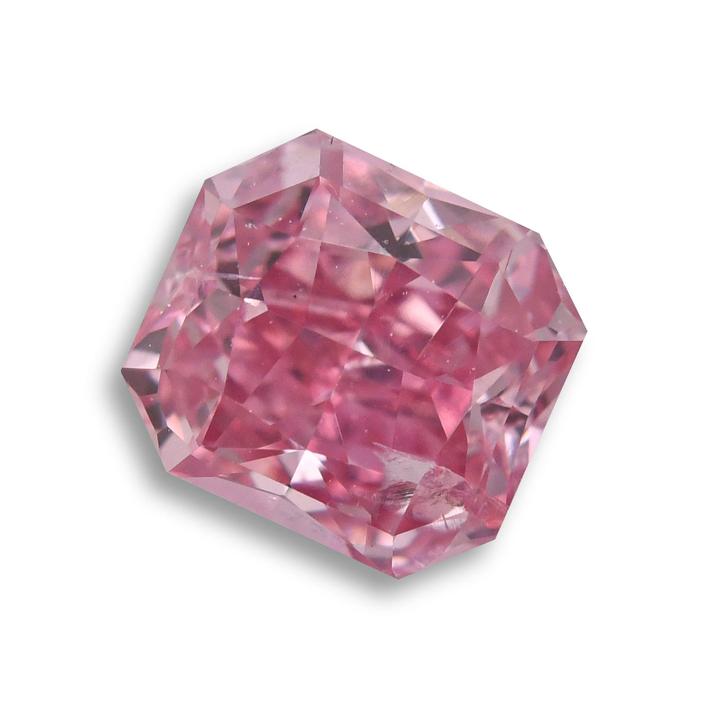 0,36 Karat Fancy Intense Purplish Pink Radiant Argyle Diamant (I1) GIA
