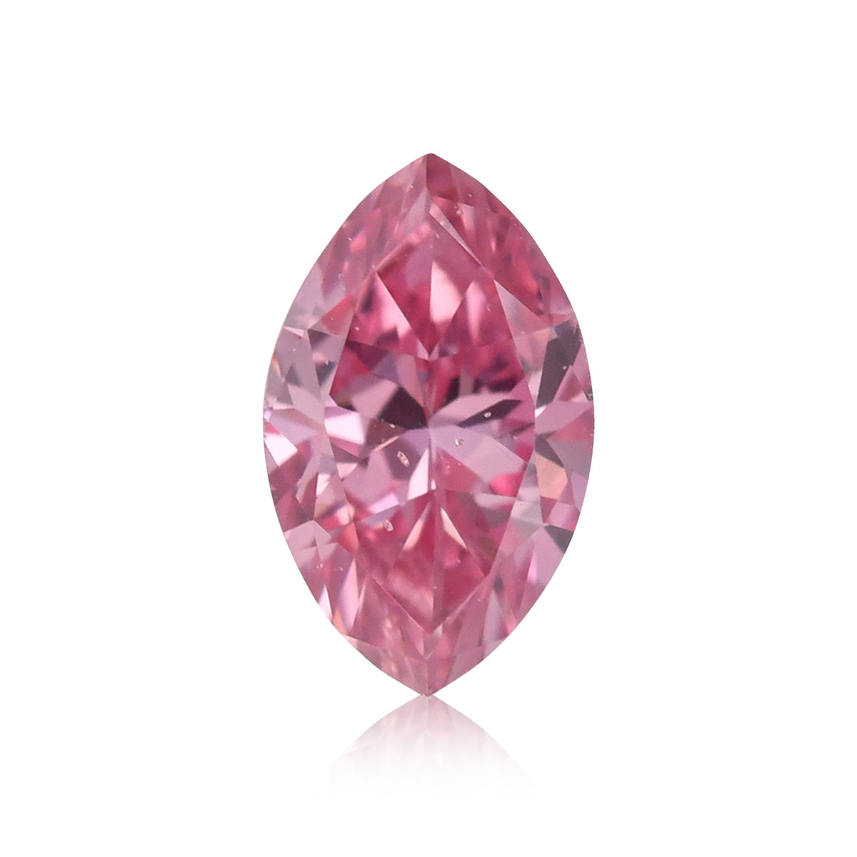 Marquise-Diamant | 0,13 ct | Fancy Vivid Purplish Pink | (SI1) | GIA | Ref 569395