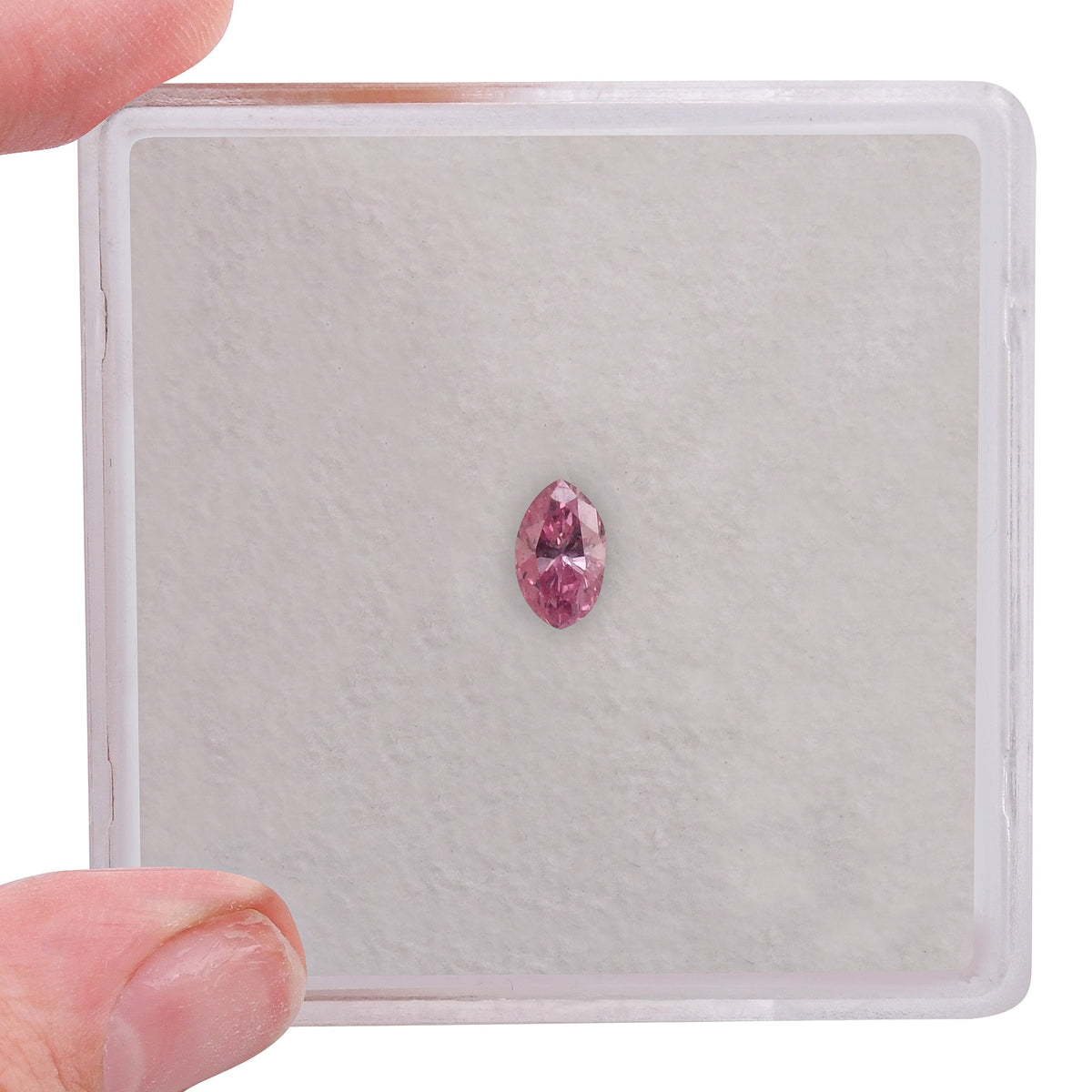 Marquise Diamond | 0.14 ct | Fancy Intense Purplish Pink | (SI1) | GIA | Ref 569399