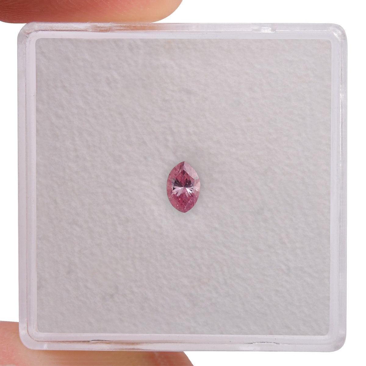 Marquise Diamond | 0.17 ct | Fancy Intense Purplish Pink | SI1 | GIA | Ref 569404