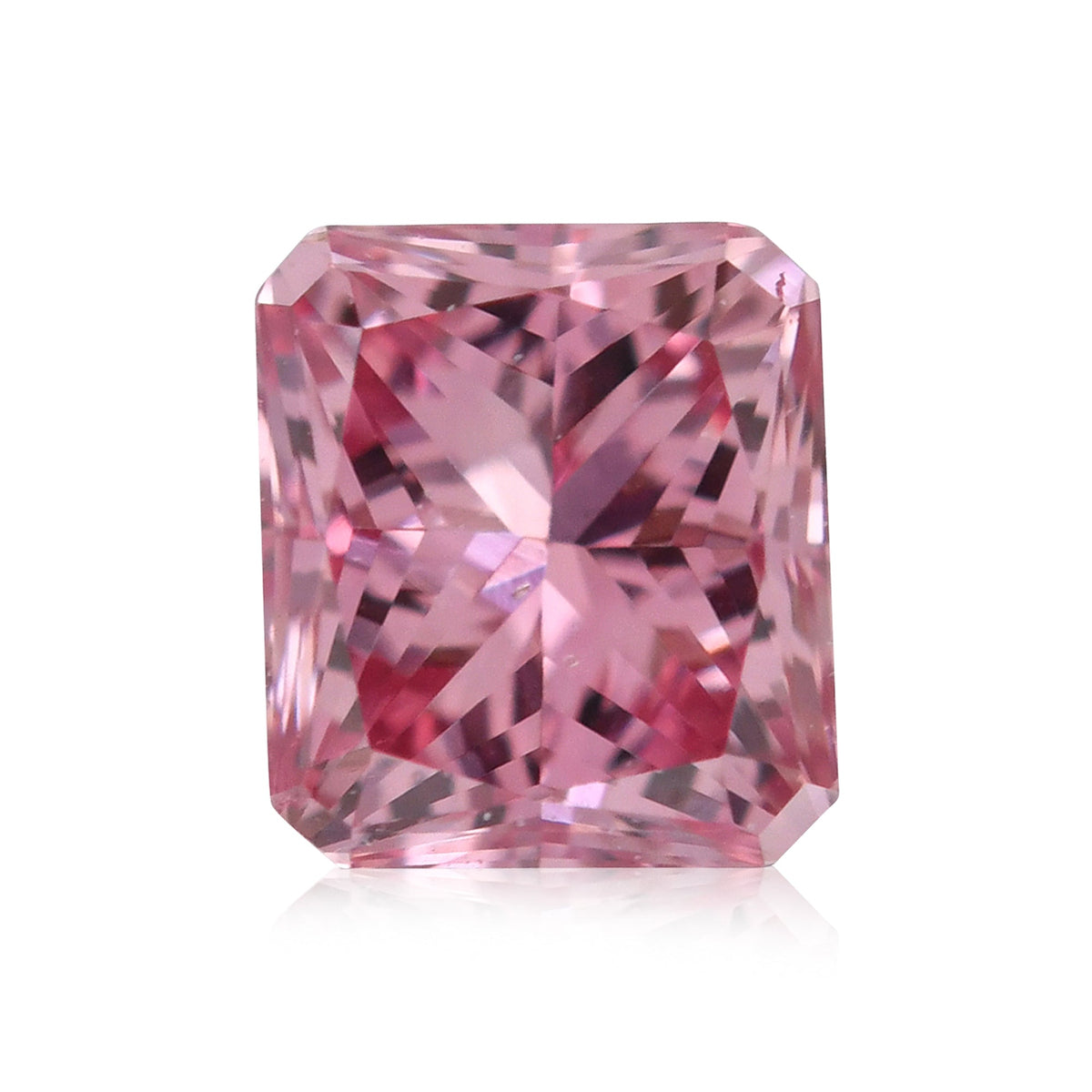 0,14 Karat Fancy Intense Purplish Pink Radiant (SI1) GIA