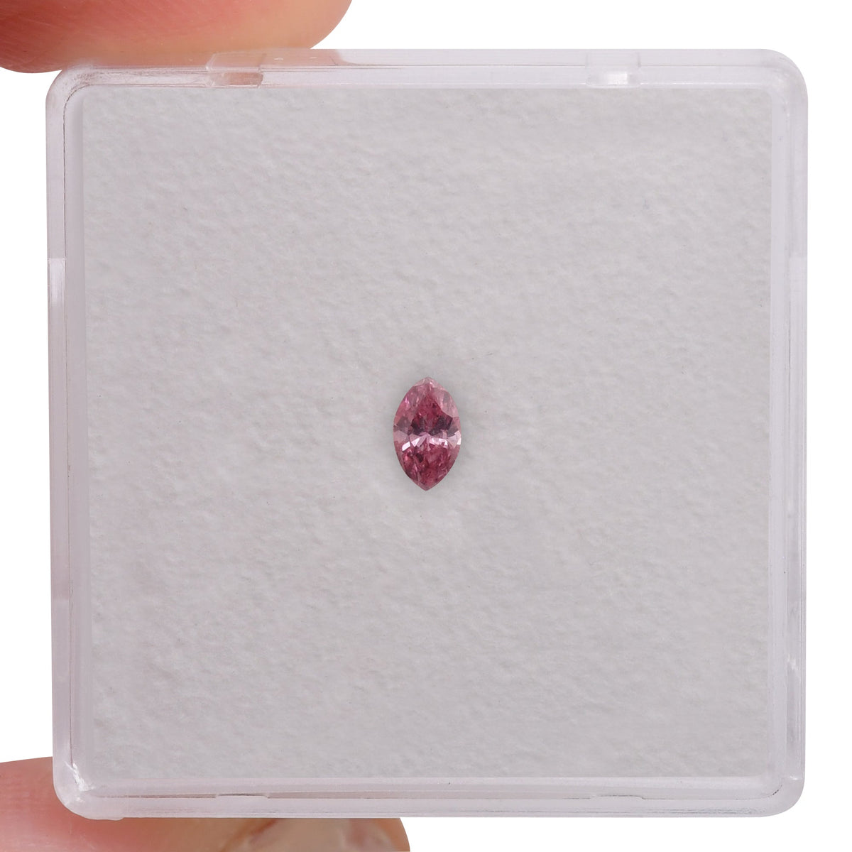 0,11 Karat Fancy Vivid Pink Marquise-Diamant (VS1) GIA