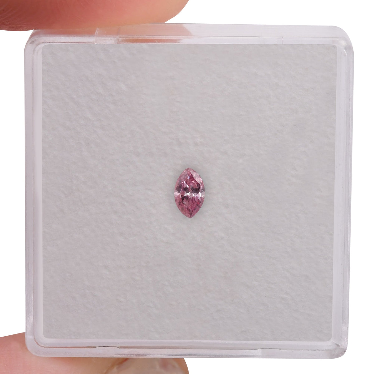 Marquise Diamond | 0.12 ct | Fancy Intense Purplish Pink | (VS1) | GIA | Ref 569480