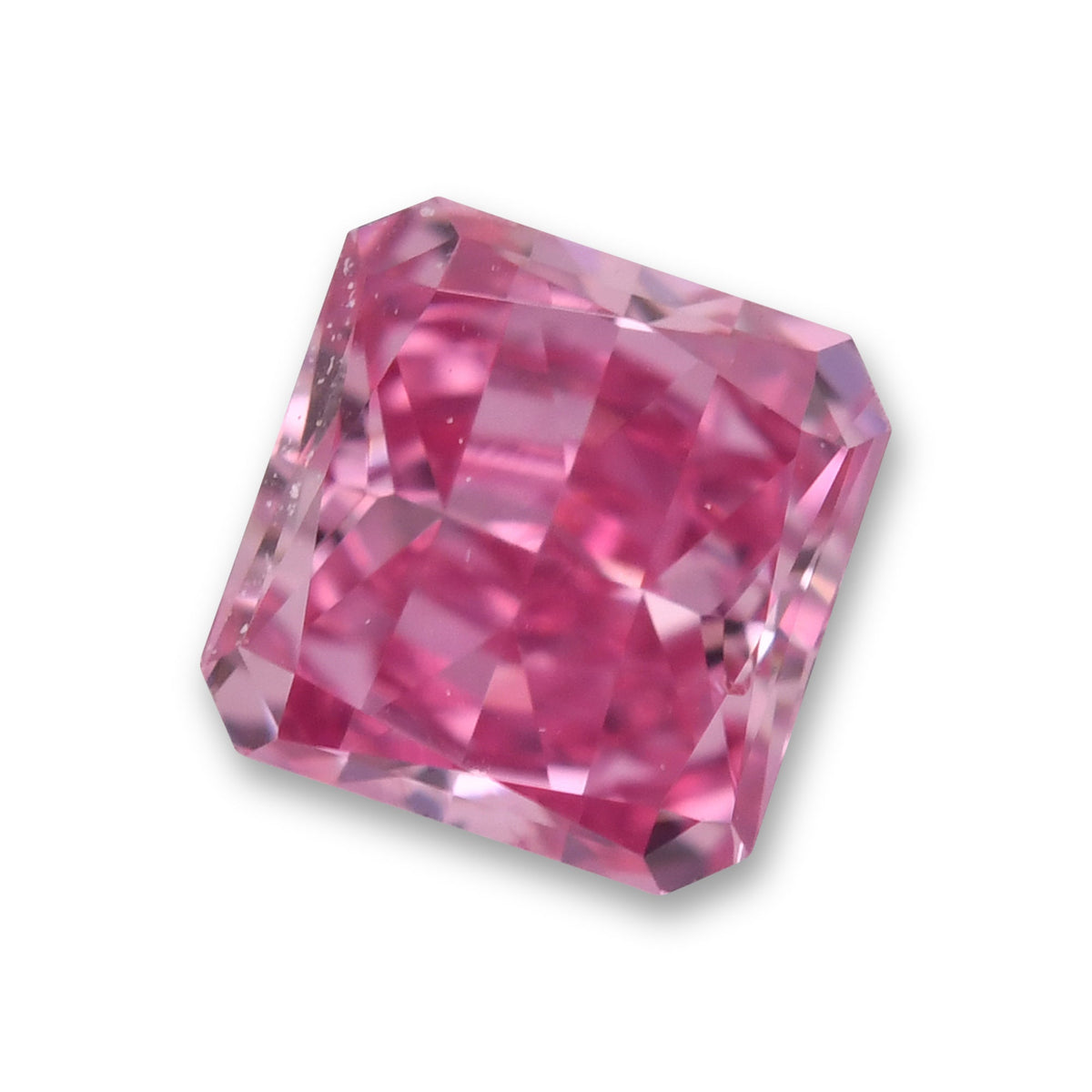 0,16 Karat Fancy Vivid Purplish Pink Radiant Diamant VS2 GIA