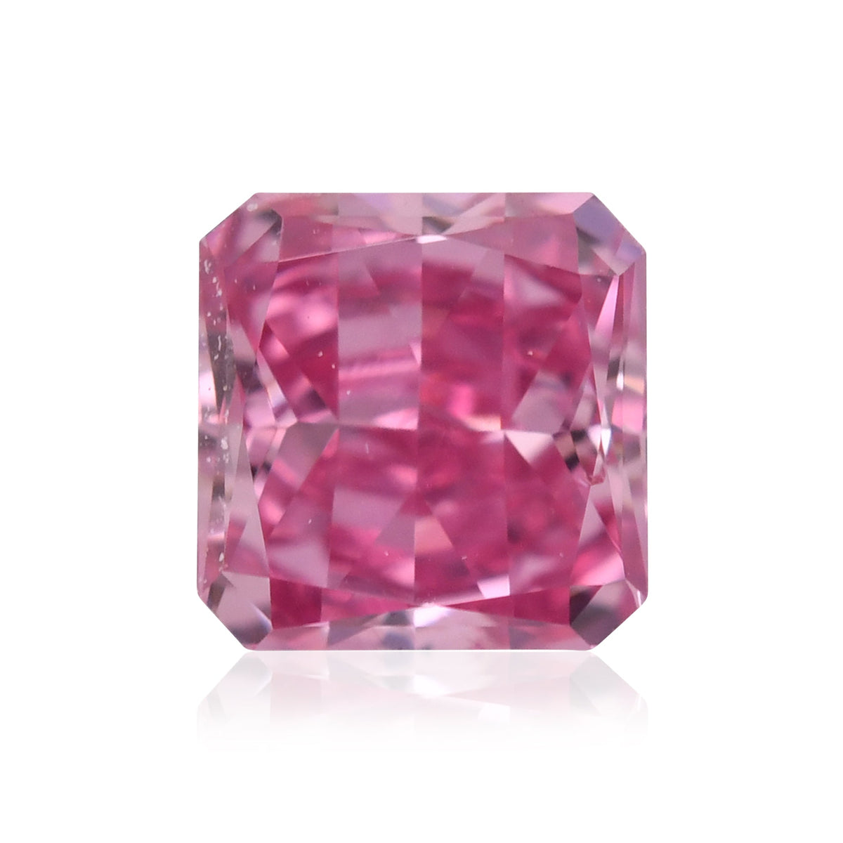 0,16 Karat Fancy Vivid Purplish Pink Radiant Diamant VS2 GIA