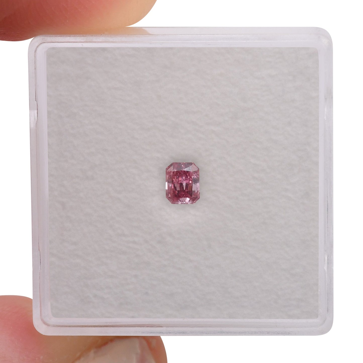 0,19 Karat Fancy Intense Pink Radiant Argyle Diamant VVS2 GIA und Argyle
