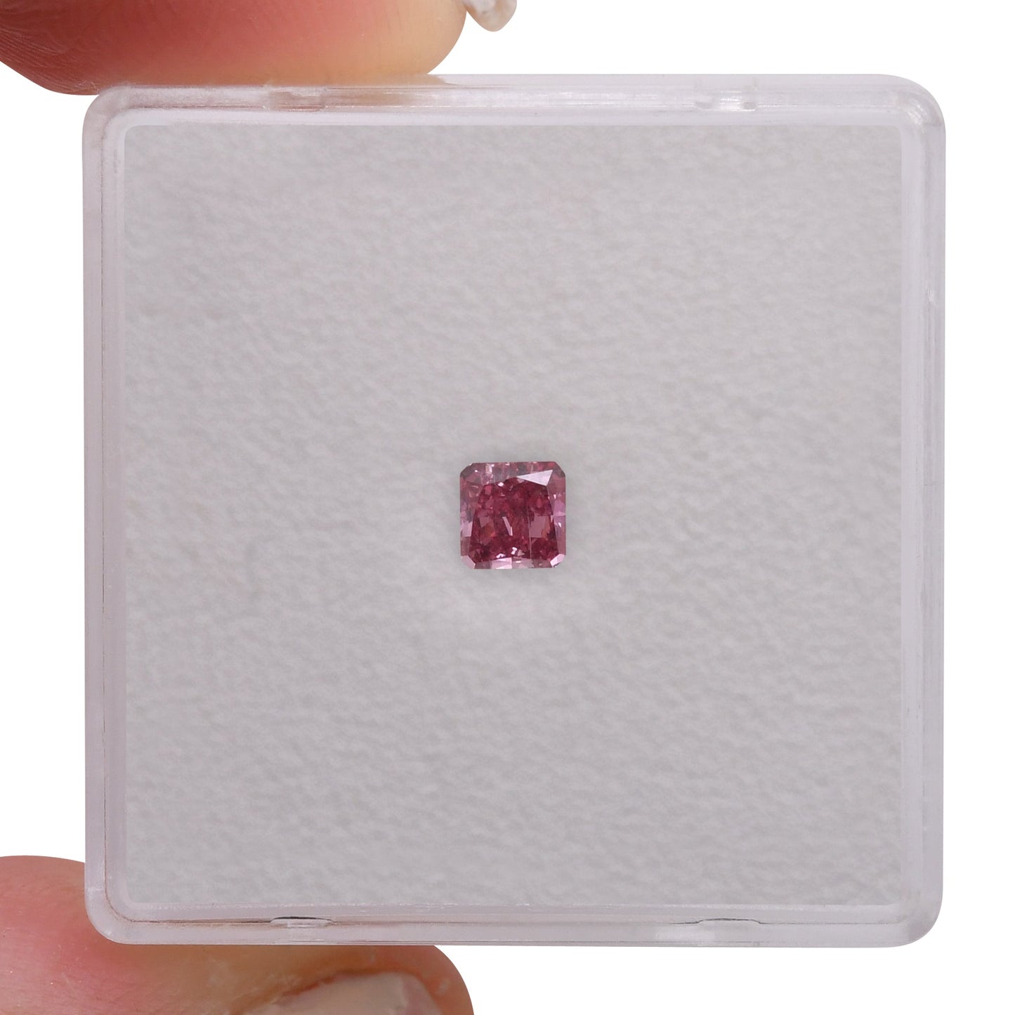 0,23 Karat Fancy Vivid Purplish Pink Radiant Argyle Diamant VS1 GIA