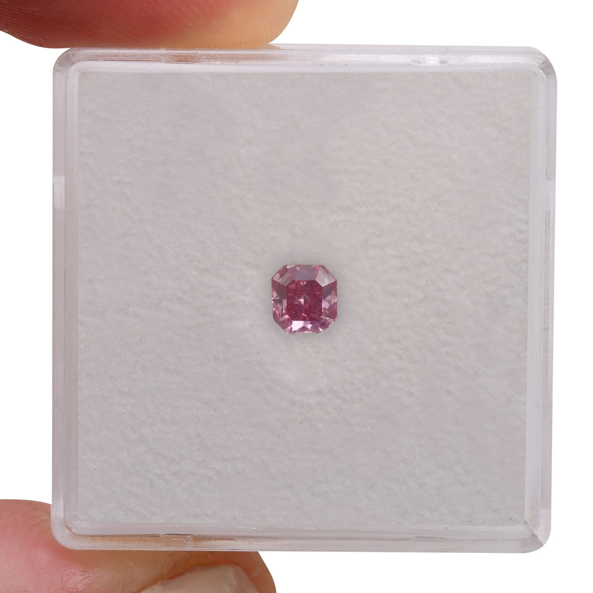 0,26 Karat Fancy Vivid Purplish Pink Radiant Argyle Diamant VVS1 GIA