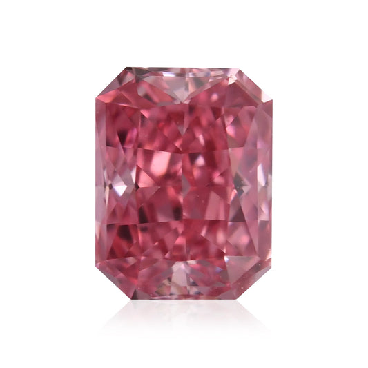 0,27 Karat Fancy Vivid Pink Radiant Diamant VS2 GIA und Argyle
