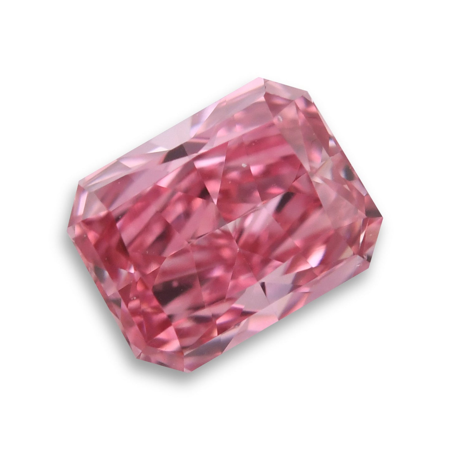 0,30 Karat Fancy Vivid Pink Radiant Diamant VS2 GIA und Argyle