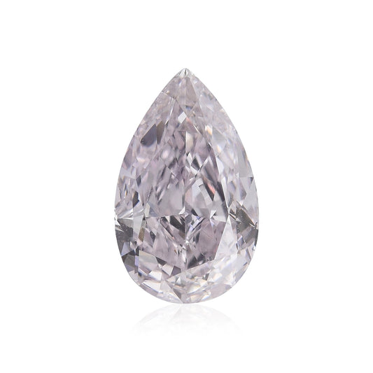 0.71 Carat Fancy Light Purplish Pink Pear Diamond VS1 GIA