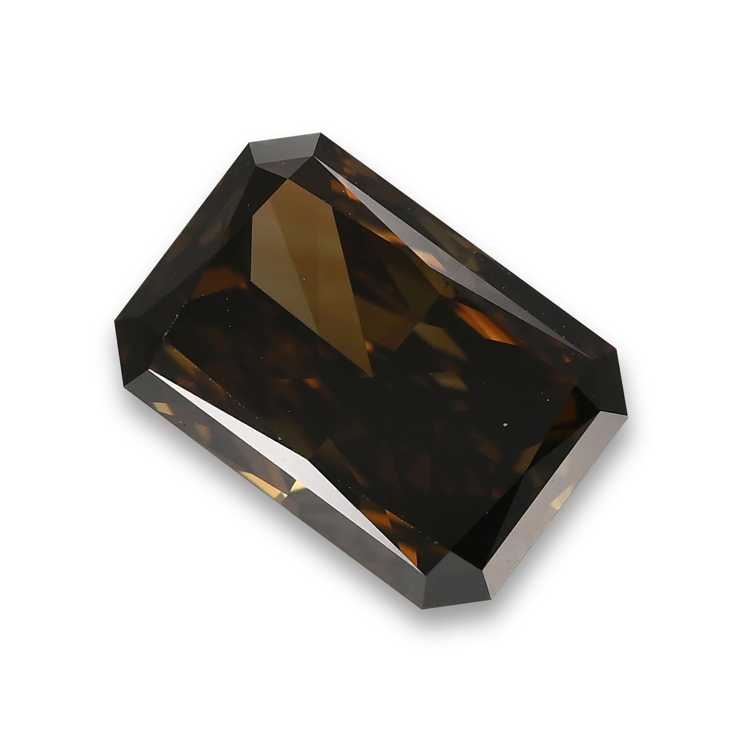 3,01 Karat Fancy Dark Brown Radiant VS1 GIA