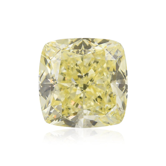 1,50 Karat Fancy Yellow Cushion Diamond FL GIA