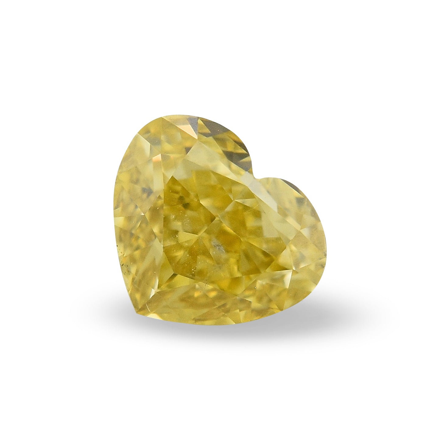 0,42 Karat Fancy Intense Yellow HEART Diamant GIA