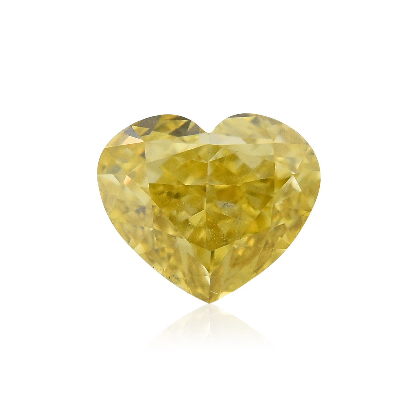 0,42 Karat Fancy Intense Yellow HEART Diamant GIA