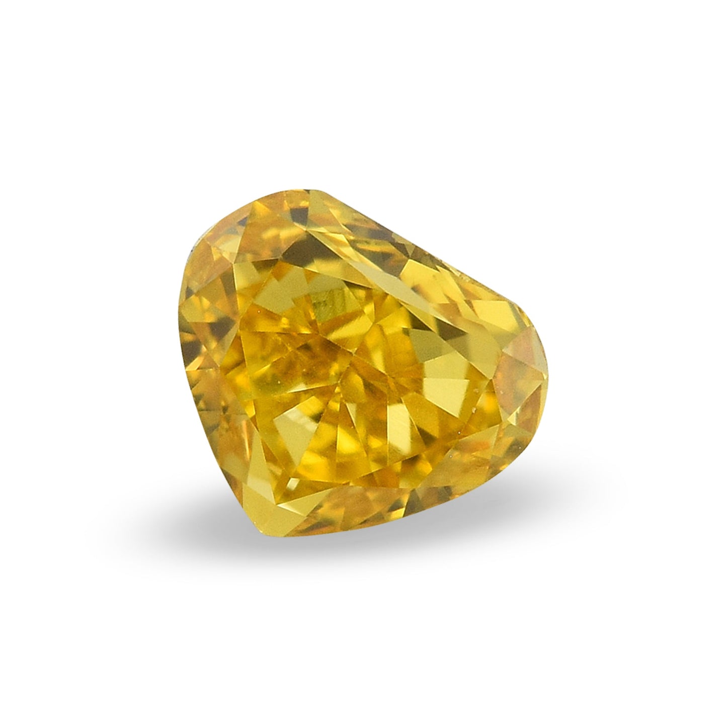 0,34 Karat Fancy Vivid Orange Yellow Heart Diamant VS1 GIA