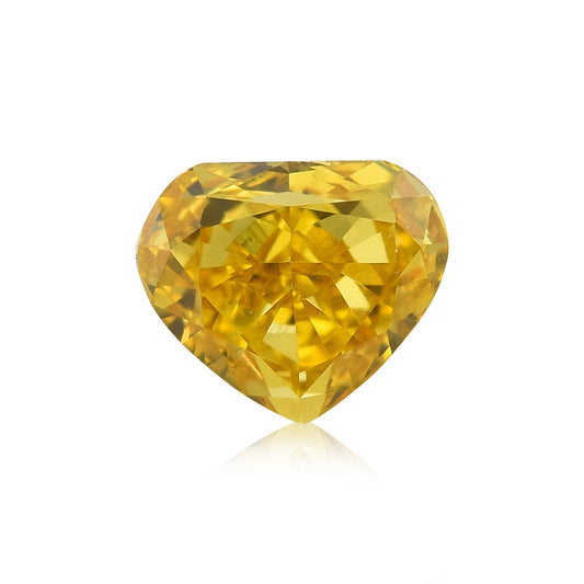 0,34 Karat Fancy Vivid Orange Yellow Heart Diamant VS1 GIA