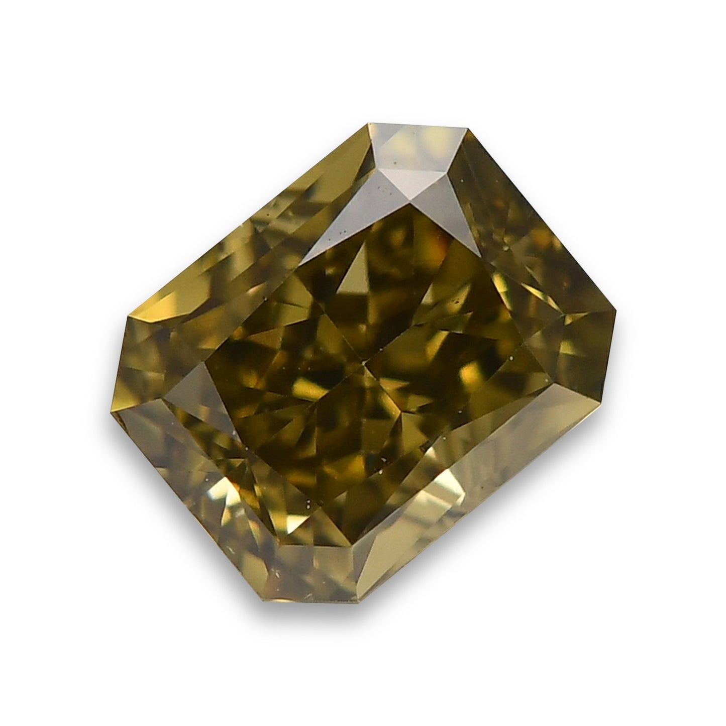 0,55 Karat Fancy Dark Gray Greenish Yellow Radiant VS2 GIA
