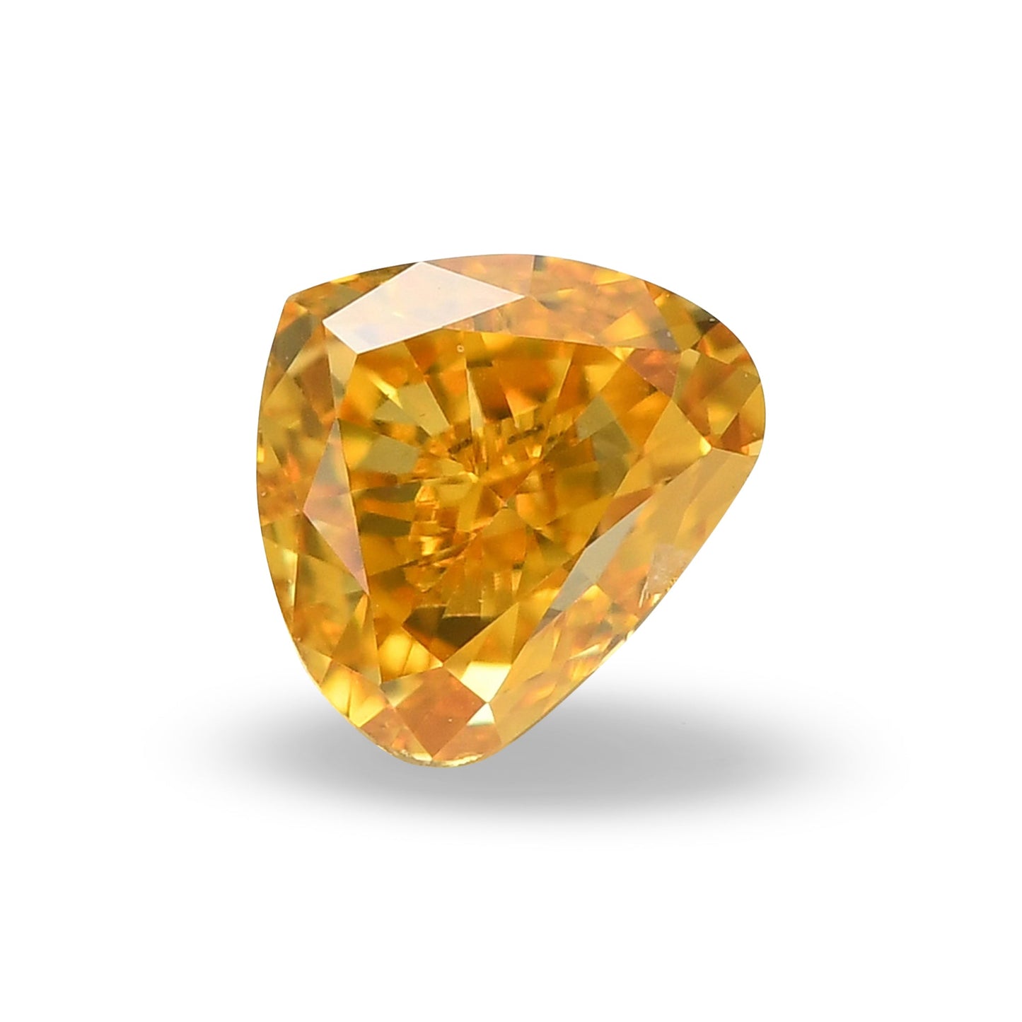 0,30 Karat Fancy Vivid Orange Yellow Heart Diamant SI1 GIA