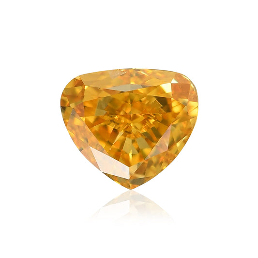0,30 Karat Fancy Vivid Orange Yellow Heart Diamant SI1 GIA