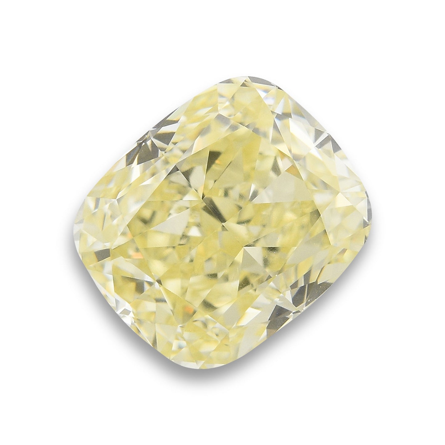 1,50 Karat Fancy Light Yellow Cushion Diamond VS1 GIA