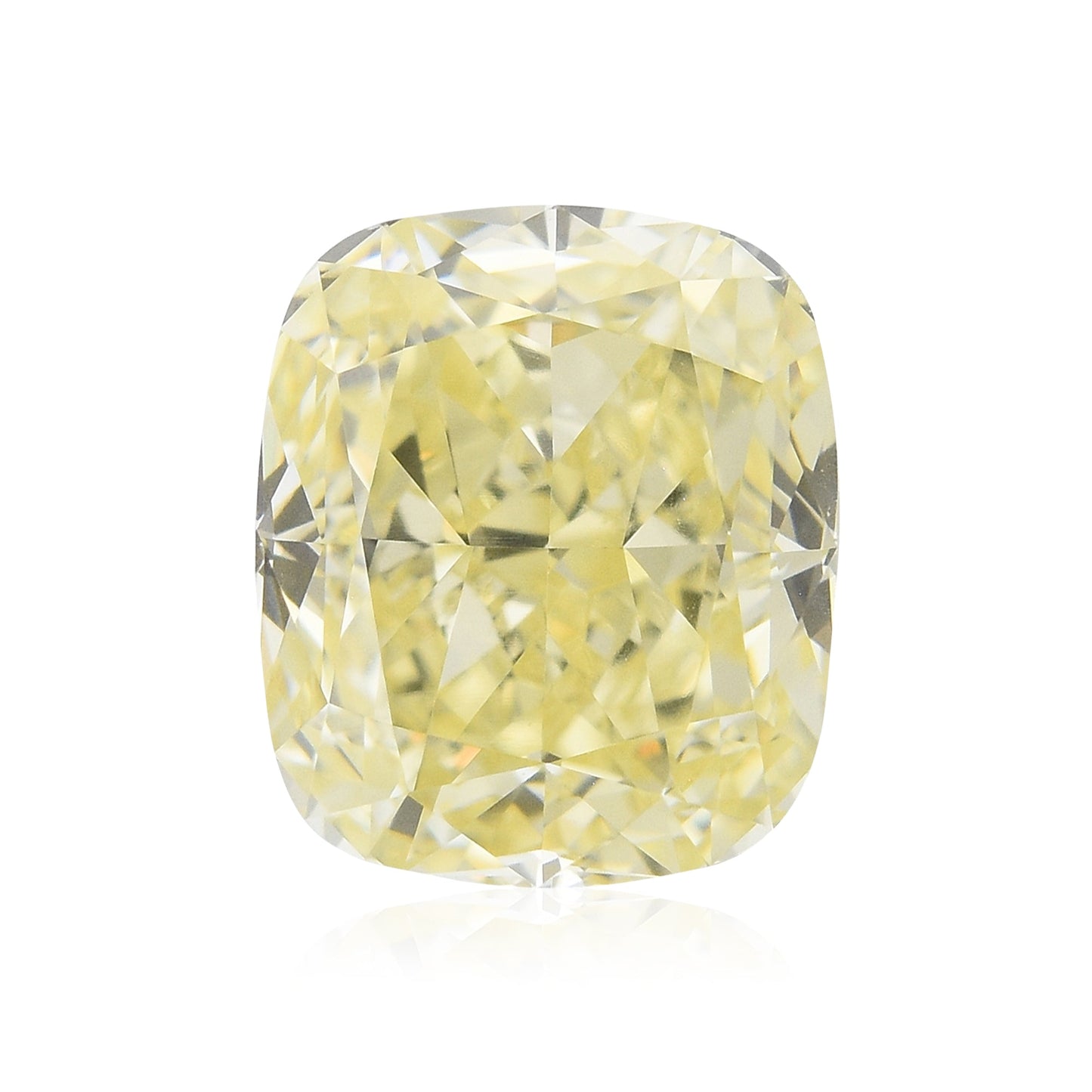 1,50 Karat Fancy Light Yellow Cushion Diamond VS1 GIA