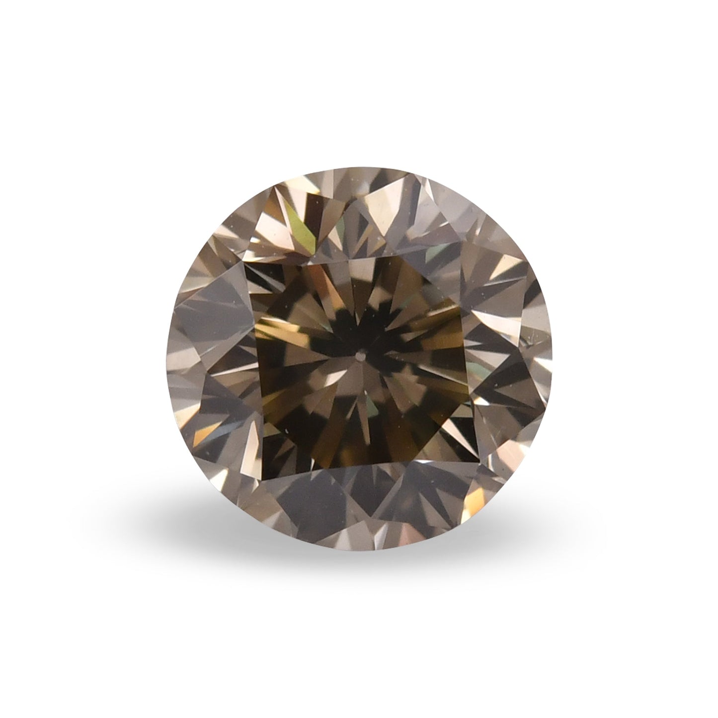1,08 Karat, Fancy Dark Gray Greenish Yellow, runder Brillant, VS1, GIA