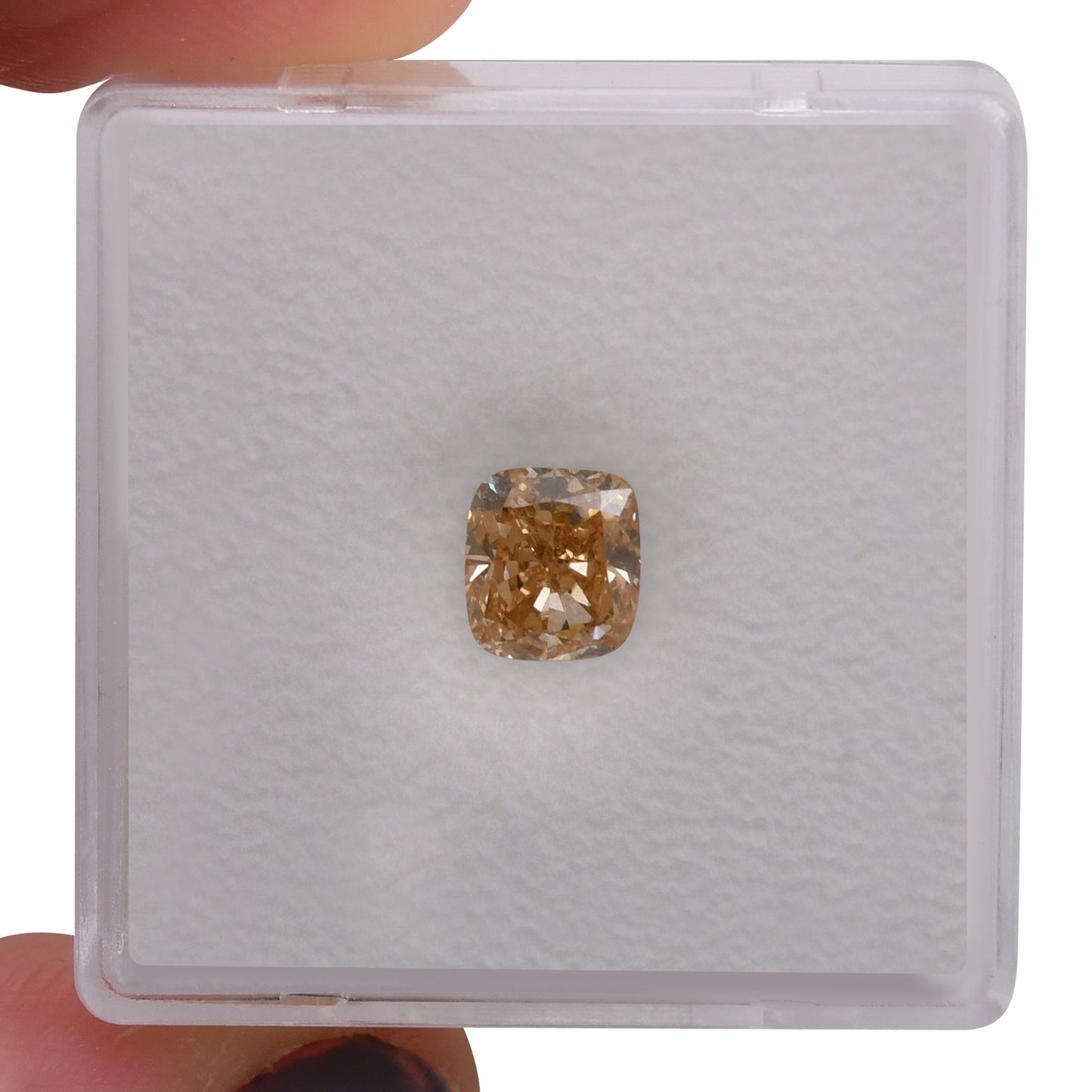 1,01 Karat Fancy Brown Yellow Cushion Diamond I1 GIA