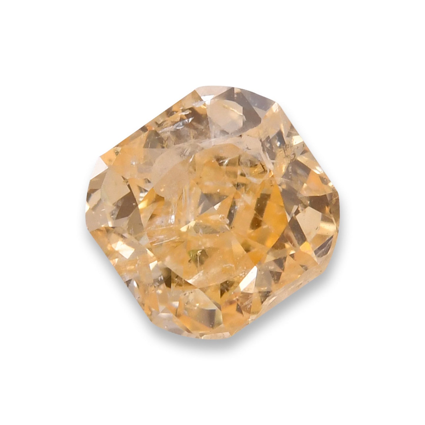 1,02 Karat Fancy Yellow Orange Cushion Diamond (SI2) GIA