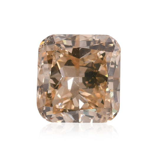 6,05 Karat Fancy Yellowish Brown Cushion Diamond (SI1) GIA
