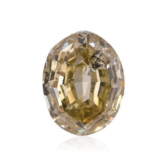 10,08 Karat Fancy Brownish Greenish Yellow Oval Diamond (I1) GIA